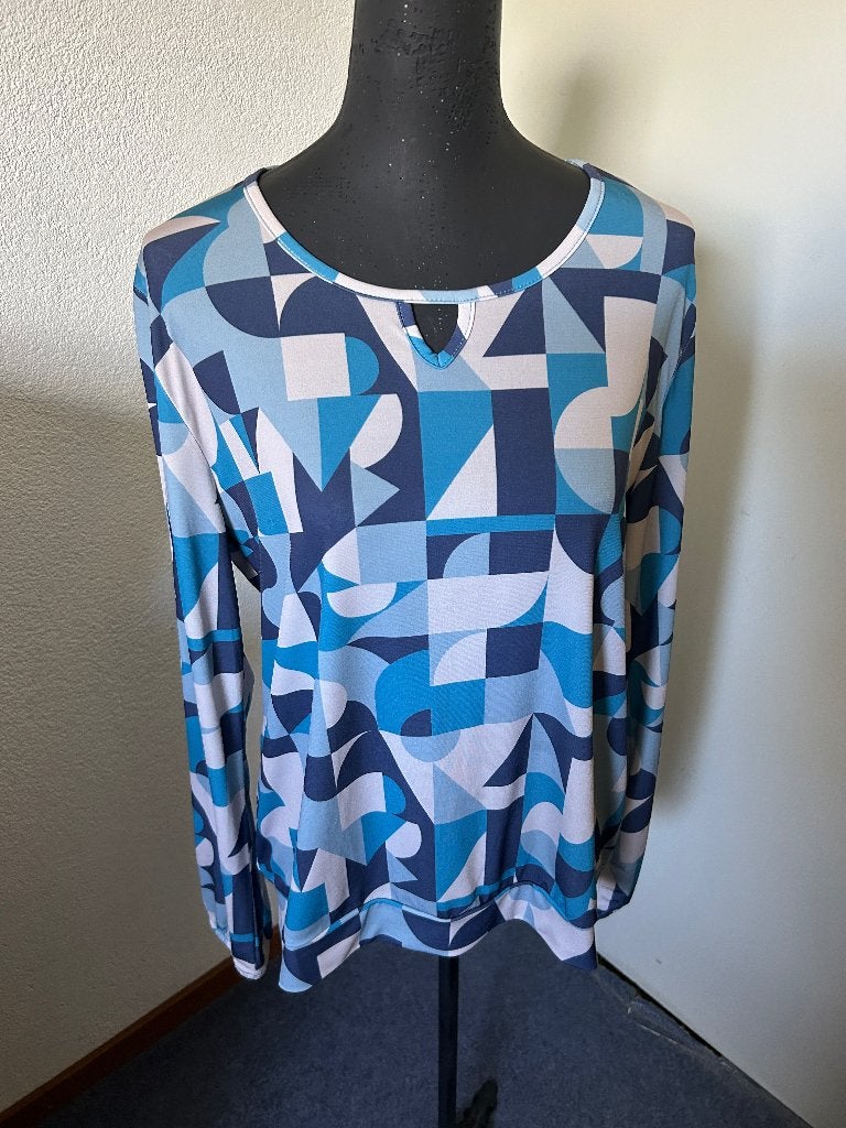 Ivy & You top in blauw tinten stretch mt XL z.g.a.n., Kleding | Dames, Ophalen, Blauw, Maat 46/48 (XL) of groter, Ivy & You