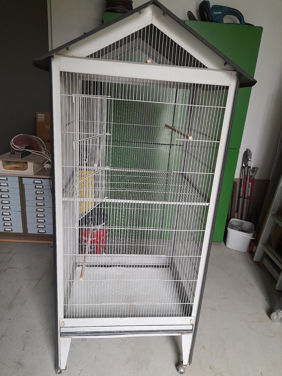 vogelkooi., Dieren en Toebehoren, Ophalen, Gebruikt, Metaal, Vogelkooi