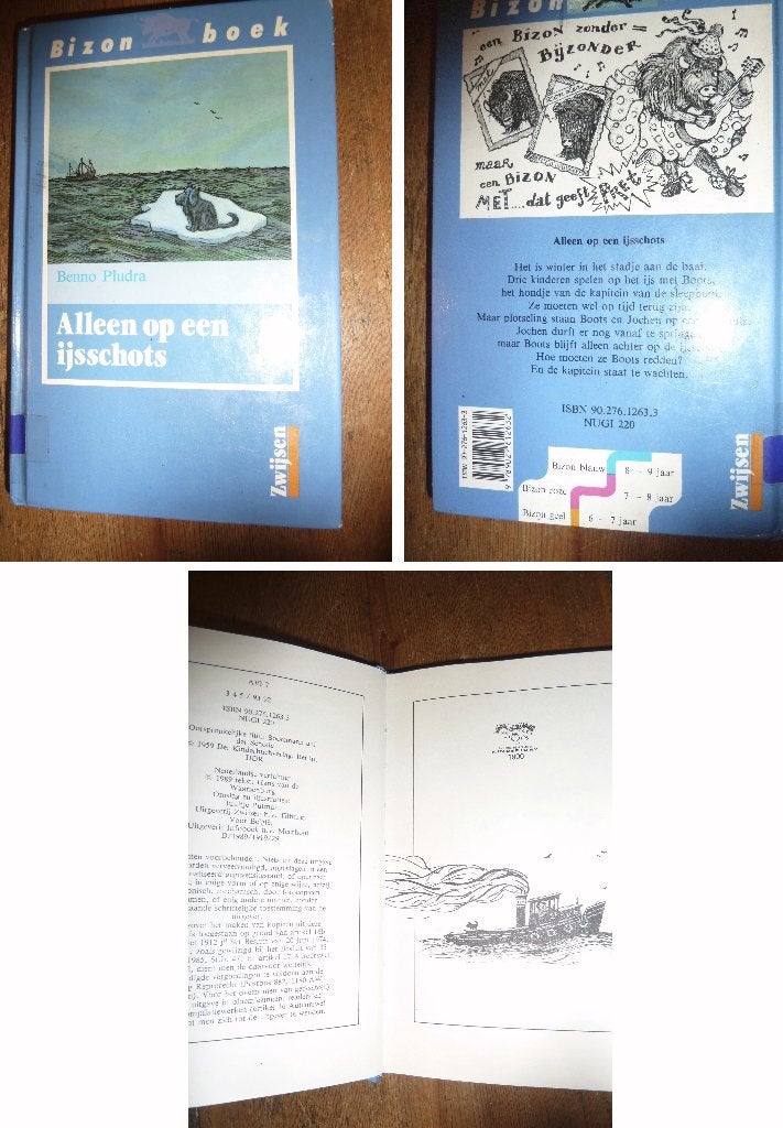 JEUGDBOEK BENNO PLUDRA  ALLEEN OP EEN IJSSCHOTS 1989, Ophalen of Verzenden, Gelezen