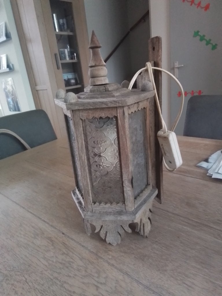 Houten lantaren, Ophalen of Verzenden