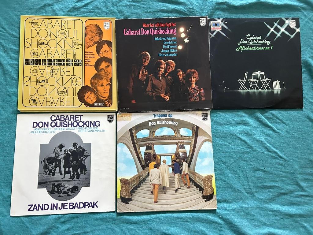 5 LP's Don Quishocking (ook per stuk te koop), Ophalen of Verzenden, Gebruikt, 12 inch, Humor en Cabaret