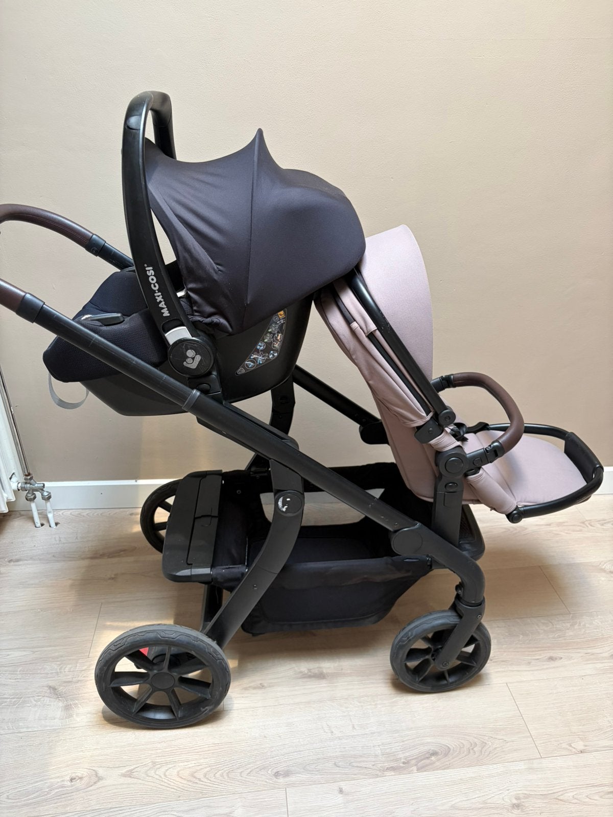 Duo kinderwagen titanium baby solid pollux, Gebruikt, Combiwagen, Duowagen, Ophalen