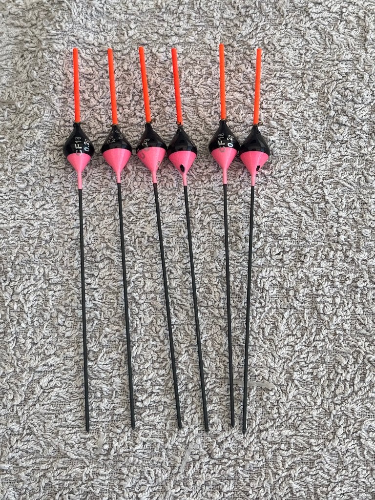 adv 284 / NIEUW set 6 commercial dobbers CF 0,20gr, Ophalen of Verzenden, Nieuw, Dobber of Lood