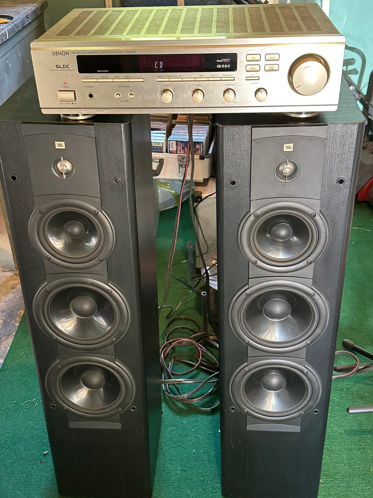 Jbl LX 8 GR. Denon receiver, Ophalen, Gebruikt, Denon