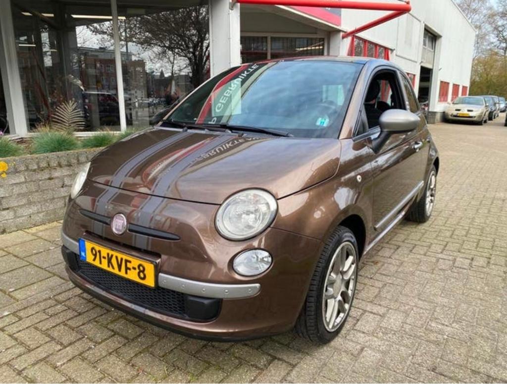 Fiat 500 1.4-16V - Benzine - Panorama - " Sport Edition, Auto's, Fiat, Voorwielaandrijving, Euro 5, 4 cilinders, Bruin