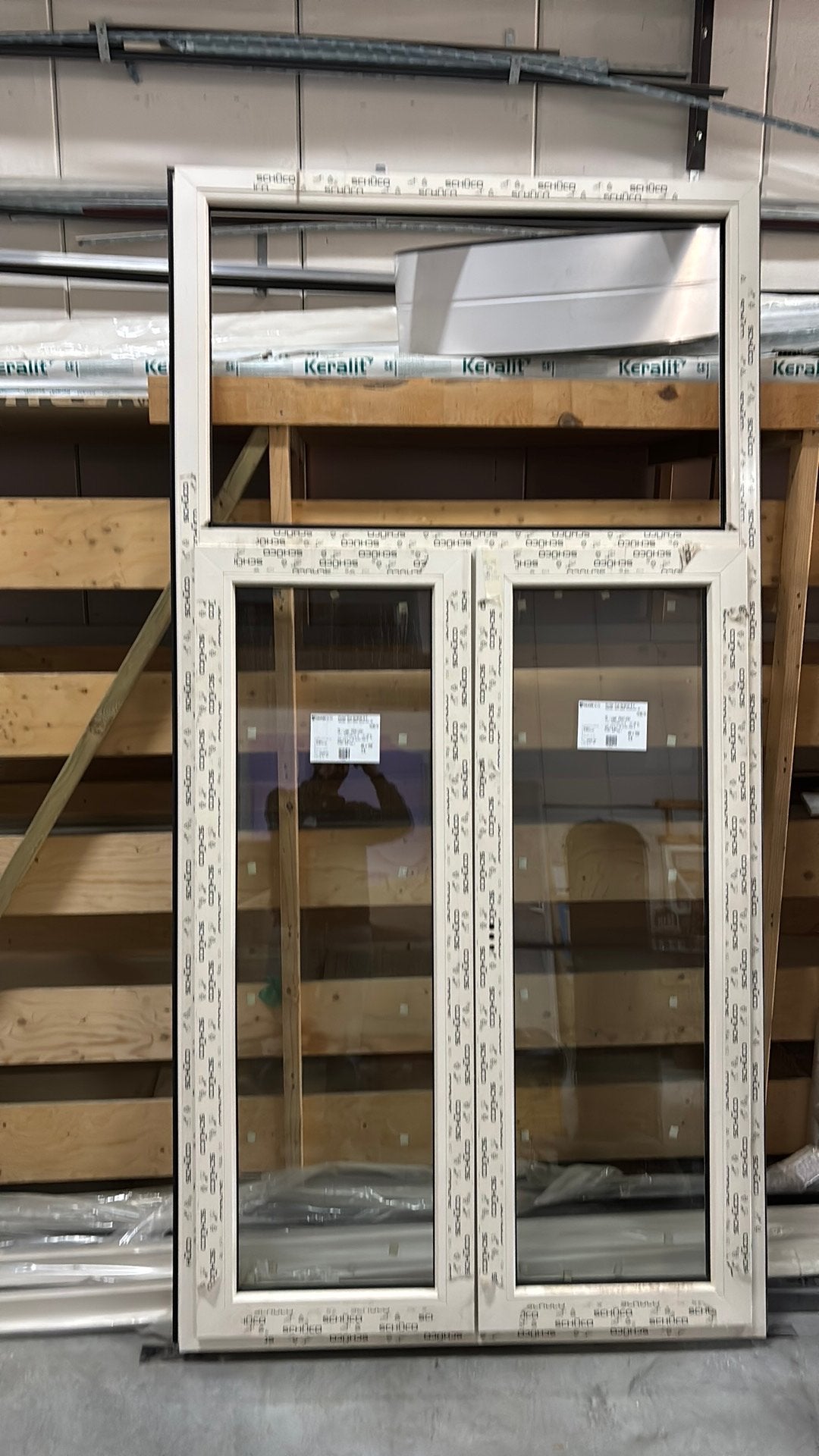 Kunststof raam, Doe-het-zelf en Verbouw, Ophalen, Kunststof, Nieuw, Inclusief glas