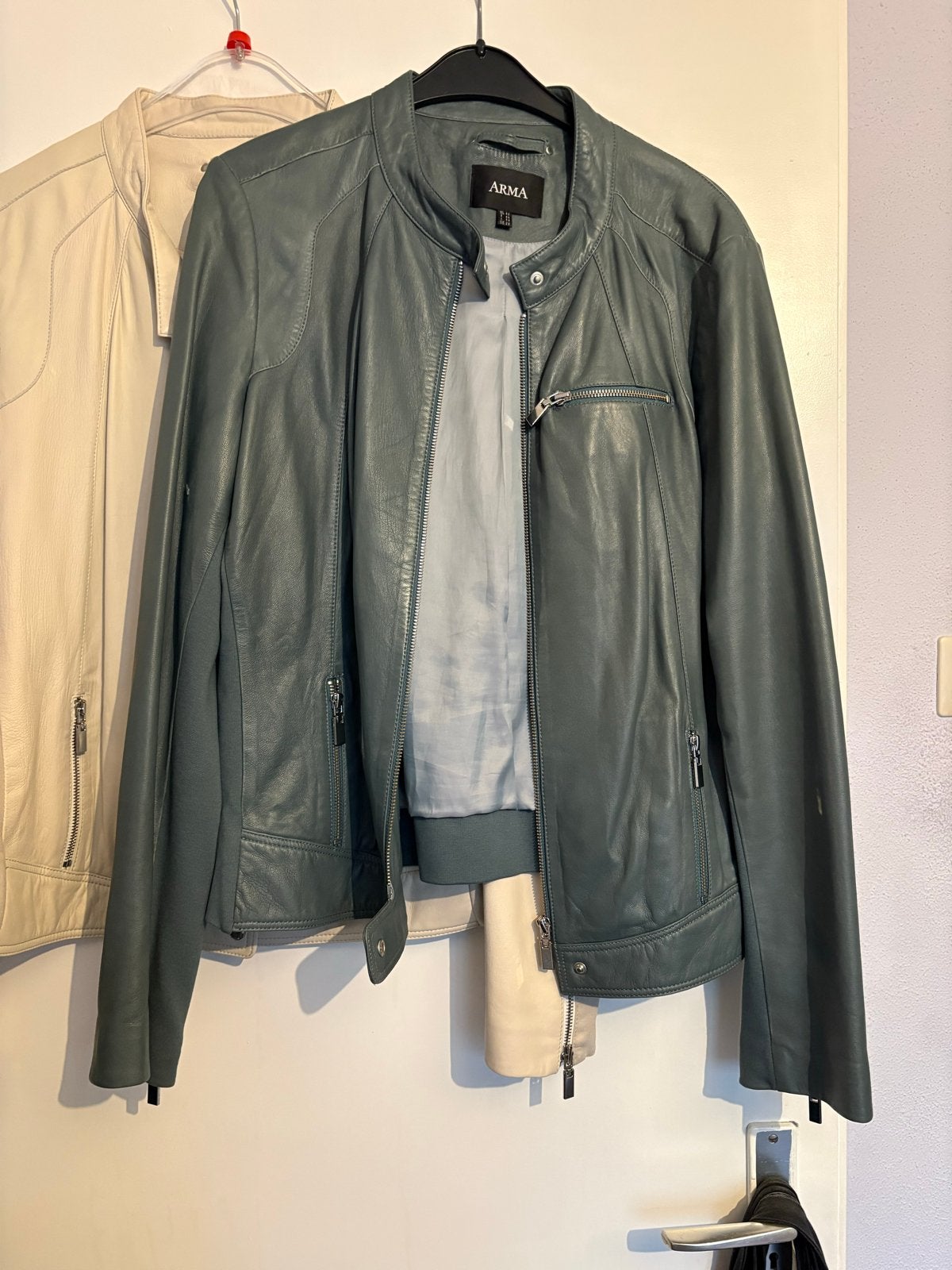 ARMA Leren Jas - Groen, maat 46, Ophalen of Verzenden, Zo goed als nieuw, Maat 46/48 (XL) of groter, Groen