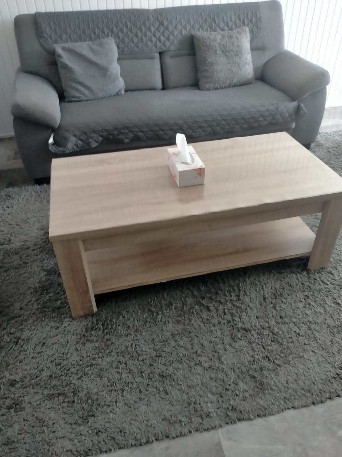 Salontafel, Eettafel en 2 stoelen, Ophalen, Gebruikt, Rechthoekig, 50 tot 100 cm