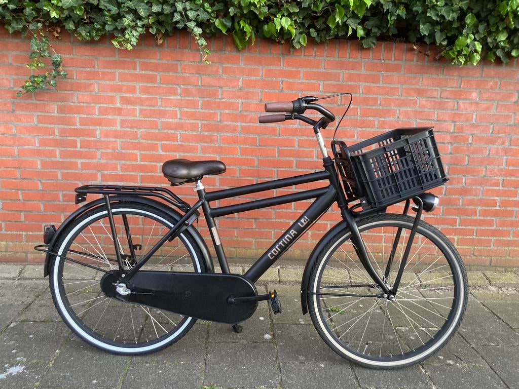 Nette Cortina U4 jongensfiets 26 inch 3V 9-13 jaar + krat, Fietsen en Brommers, Fietsen | Jongens, Zo goed als nieuw, 26 inch of meer