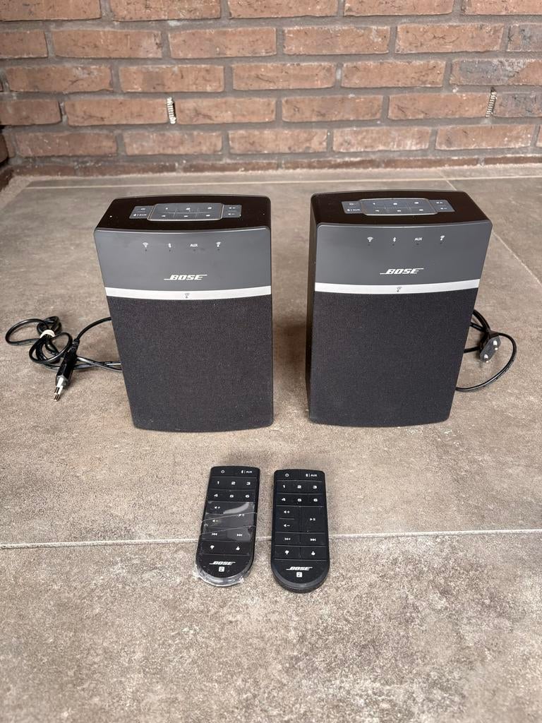 Bose SoundTouch 10 set (2 stuks) met 2 afstandsbedieningen, Computers en Software, Pc speakers, Ophalen of Verzenden, Zo goed als nieuw