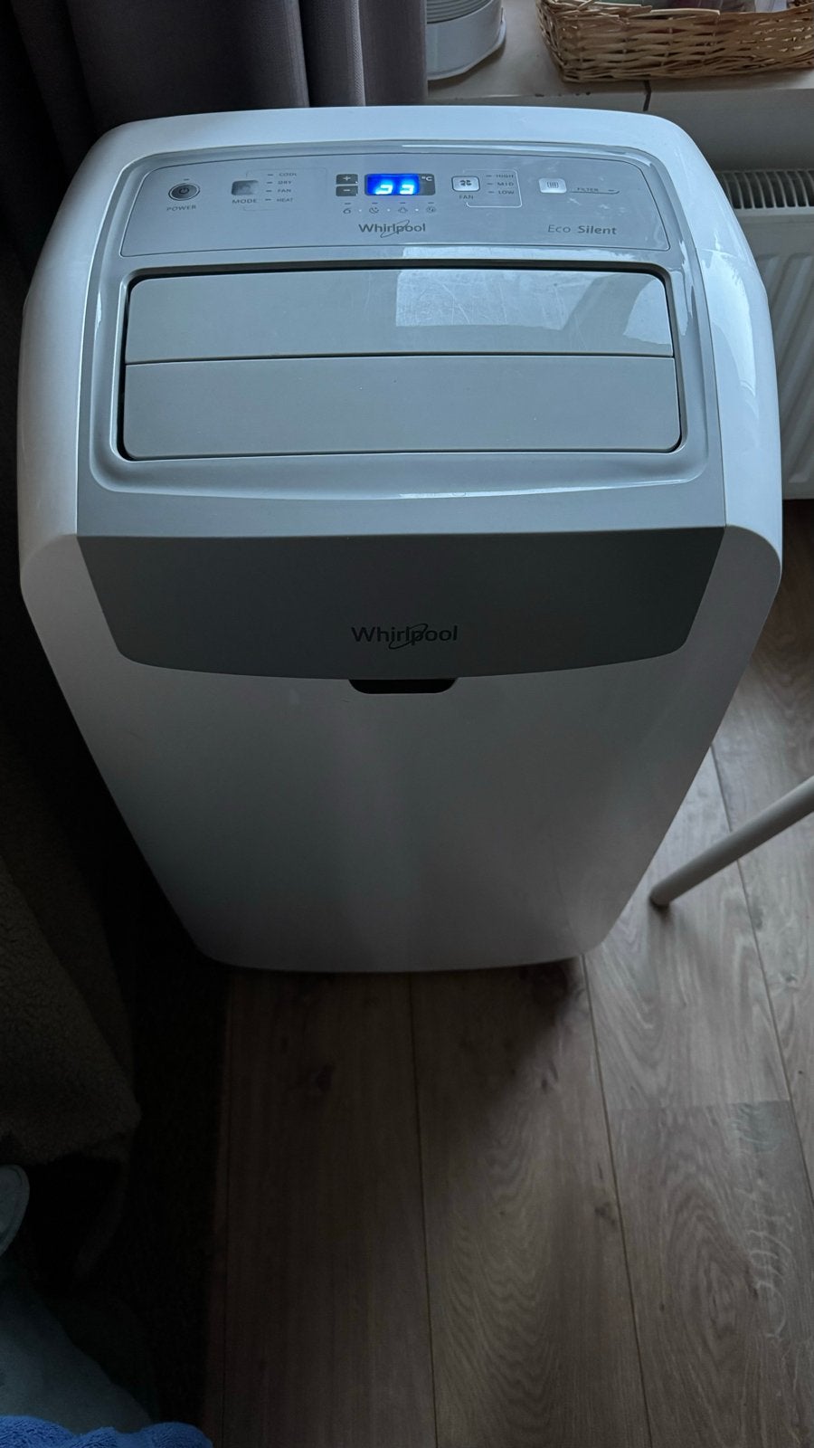 Whirlpool PACW212HP Mobiele Airco, Minder dan 60 m³, 3 snelheden of meer, Ophalen of Verzenden, Zo goed als nieuw