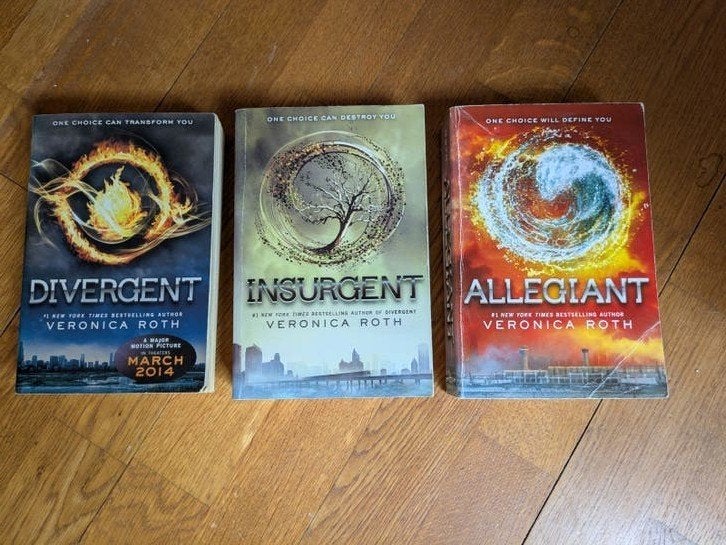 Divergent Trilogie: Allegiant, Insurgent, Divergent, Boeken, Ophalen, Gelezen, Veronica Roth