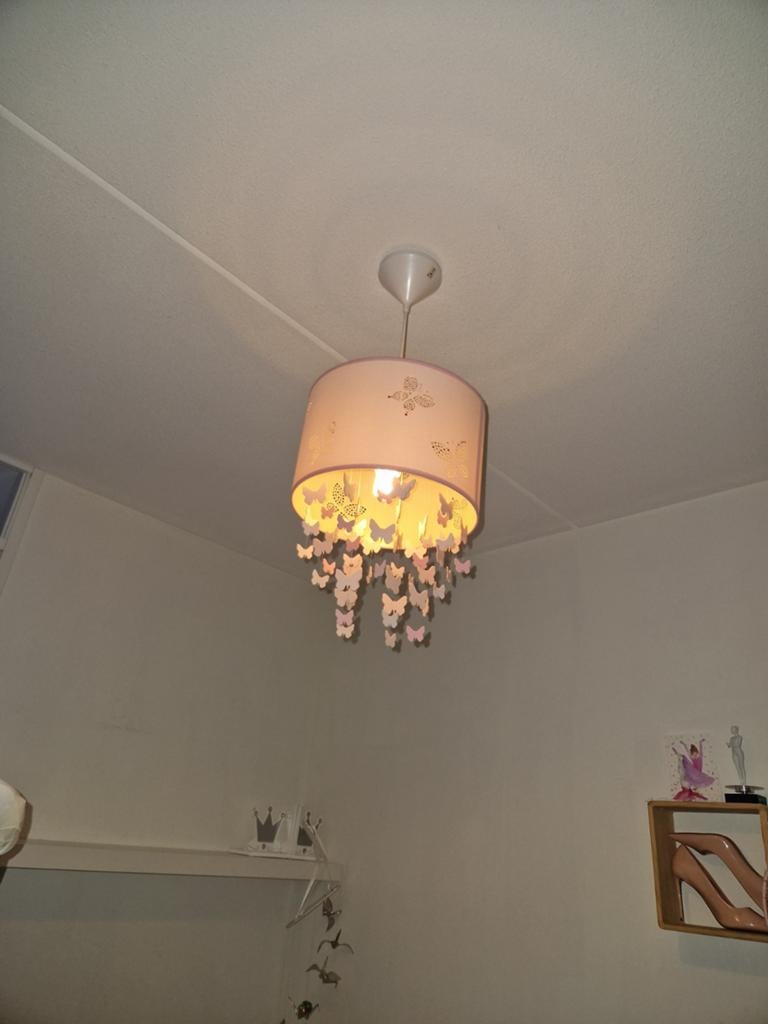 Vlinder lamp voor kinderkamer, Gebruikt, Ophalen of Verzenden, Minder dan 50 cm, Speels, Kinderkamer, Vlinder