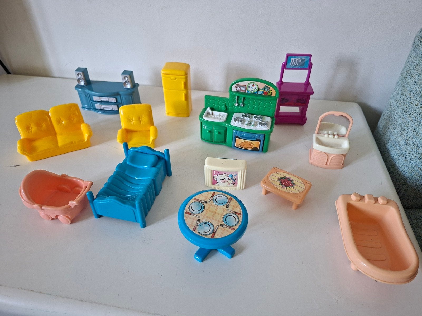 Leuke poppenhuis meubels diverse merken, Ophalen of Verzenden, Gebruikt, Jongen of Meisje