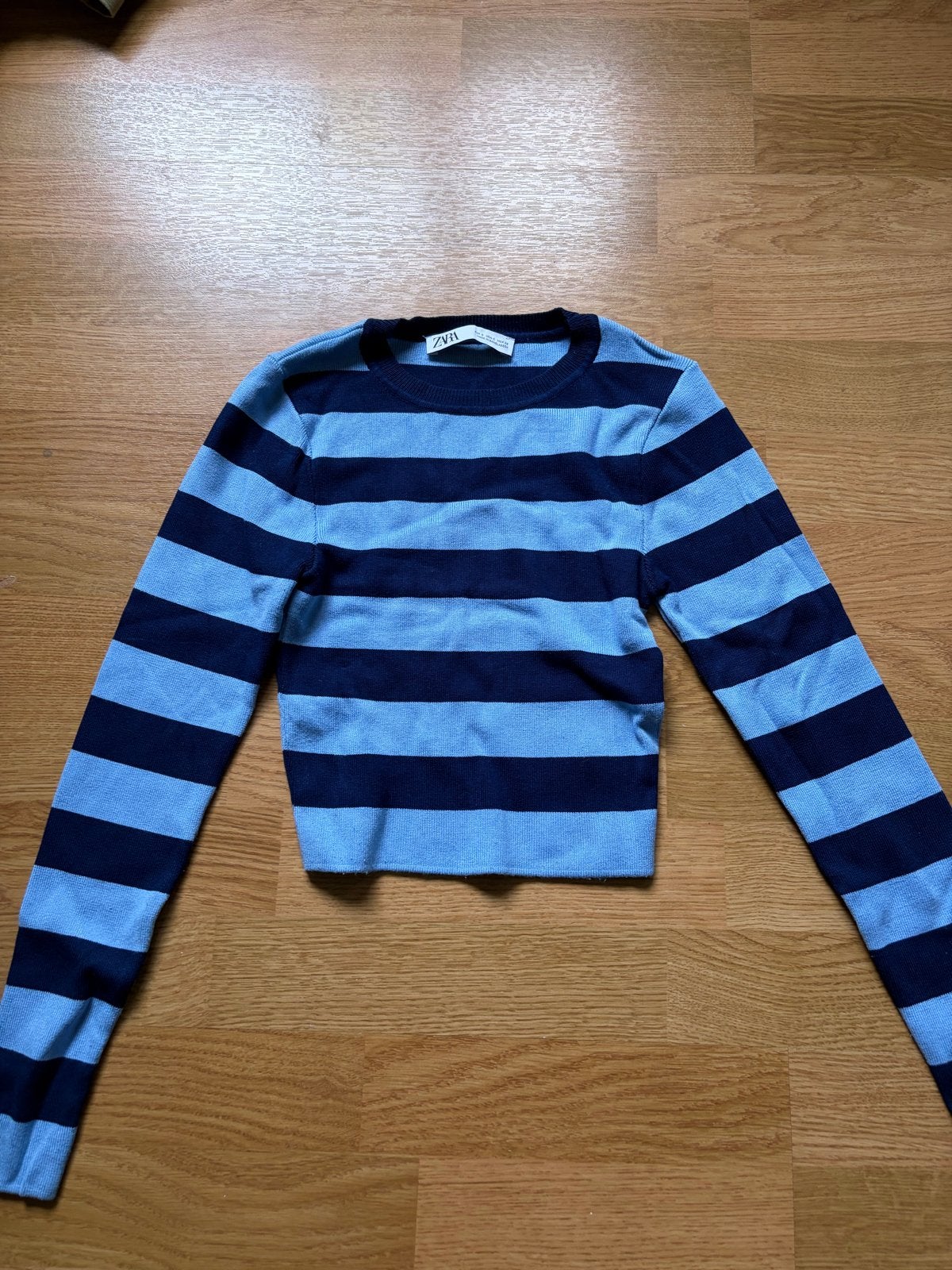 Zara gestreepte trui - blauw, Ophalen of Verzenden, Zo goed als nieuw, Maat 36 (S), Blauw