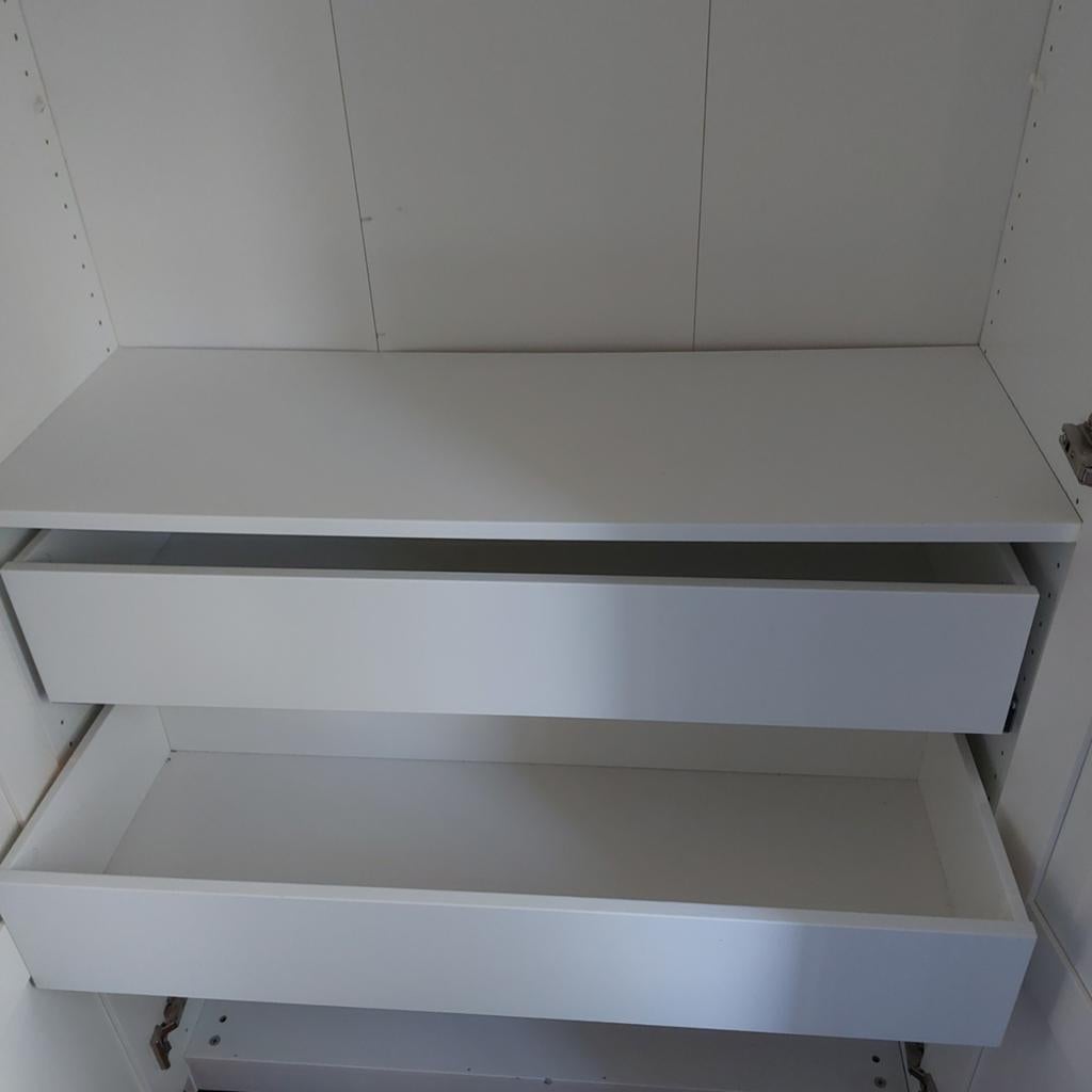 IKEA Pax kast: 2 lades en 1 plank (100x35cm), Gebruikt, Minder dan 100 cm, 25 tot 50 cm, Met plank(en)