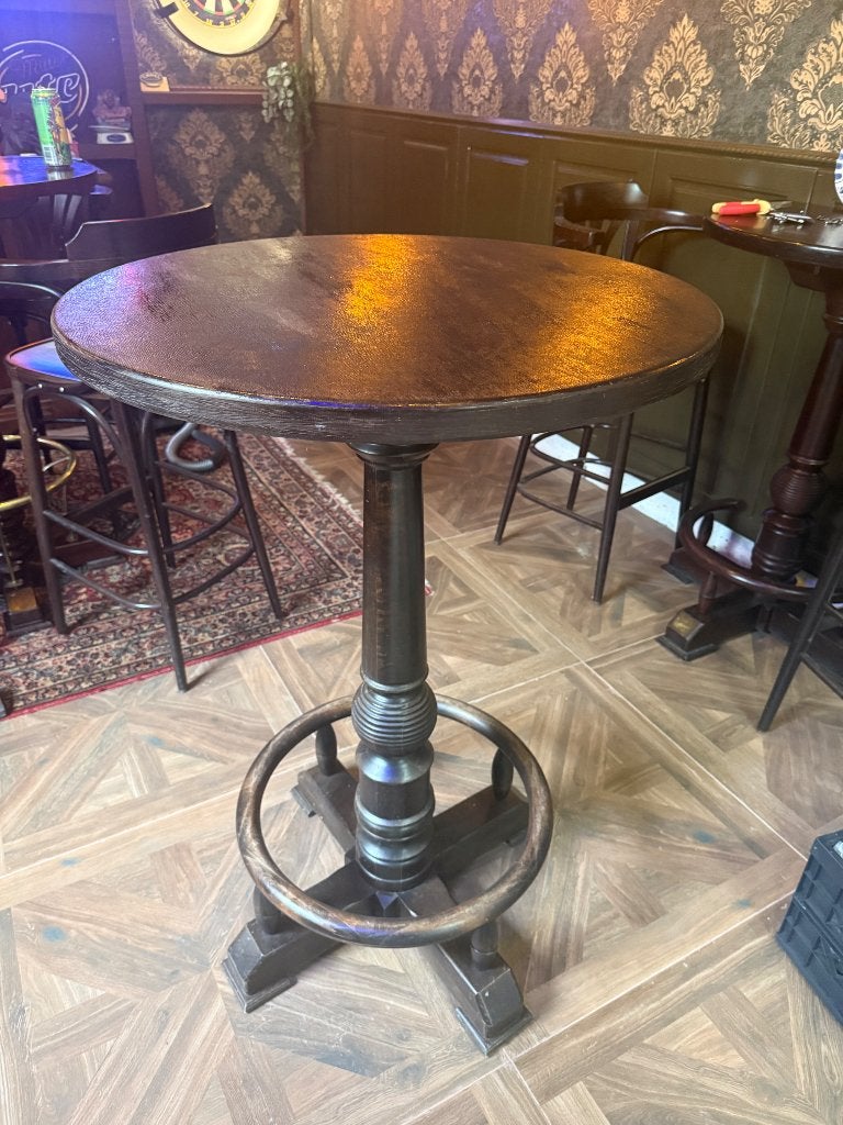 Statafel Amsterdam pokertafel café bruin hangtafel, Ophalen, Gebruikt