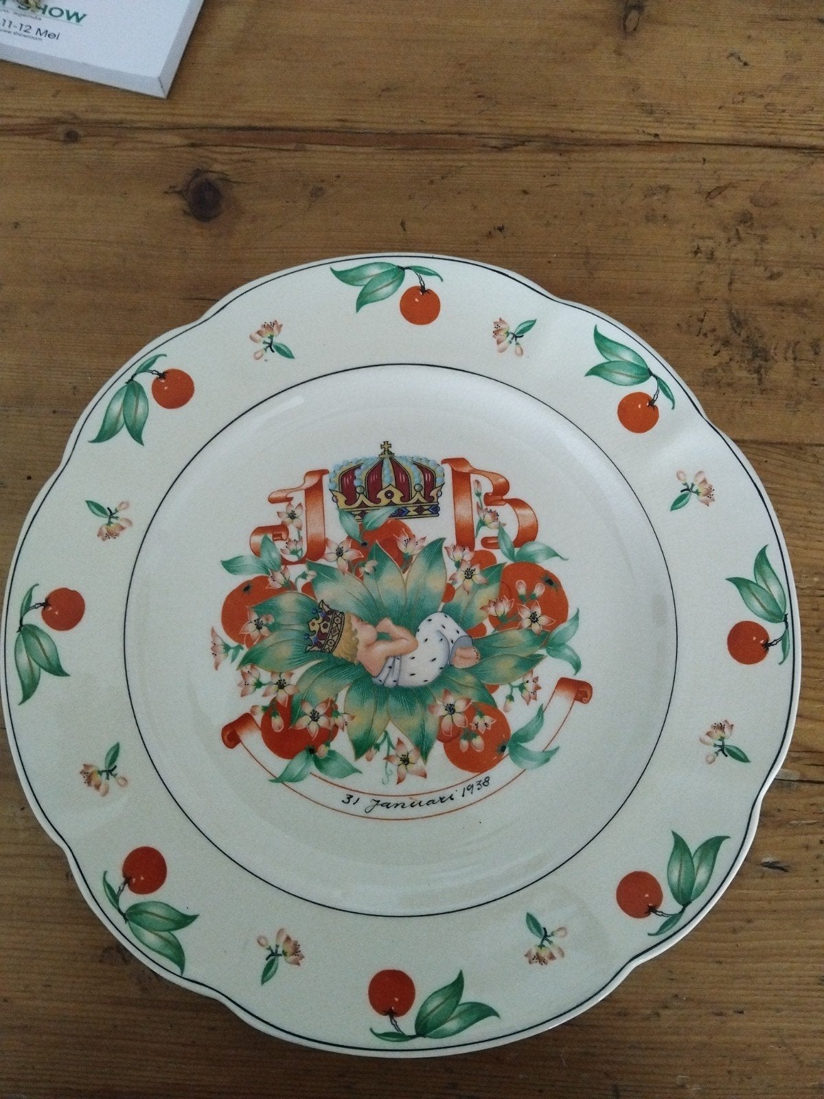 Gouda plateel bord geboorte Beatrix 31 - 1 - 1938, Ophalen of Verzenden