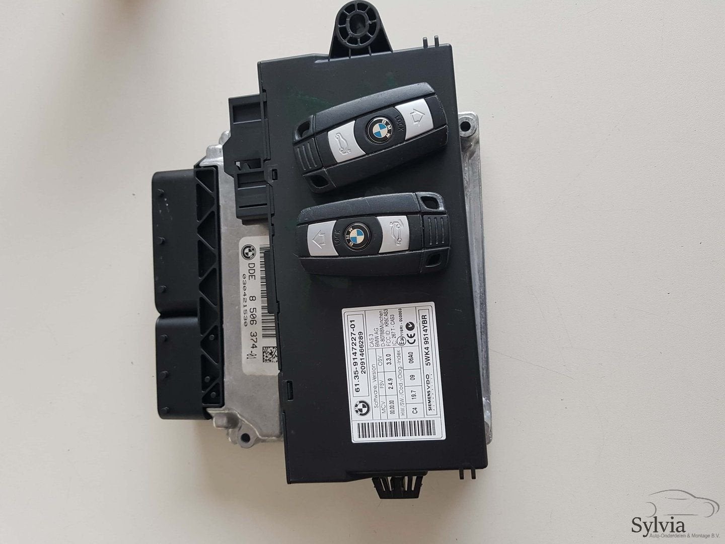 Startset Contactslot + ECU CAS3 BMW 5 Serie E60  N47D20 8506, Auto-onderdelen, Gebruikt, -, -, Ophalen of Verzenden