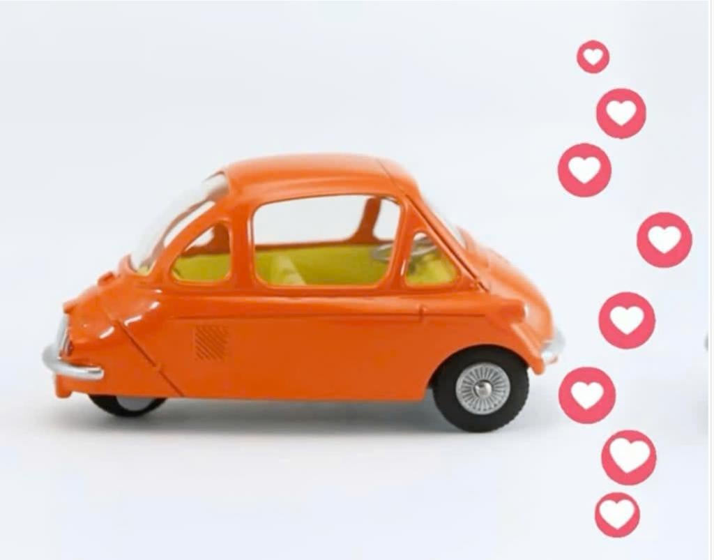 Heinkel Economy Car Oranje Corgi NEW schaal 1/46 ref. 233, Verzenden, Nieuw, Auto, Corgi