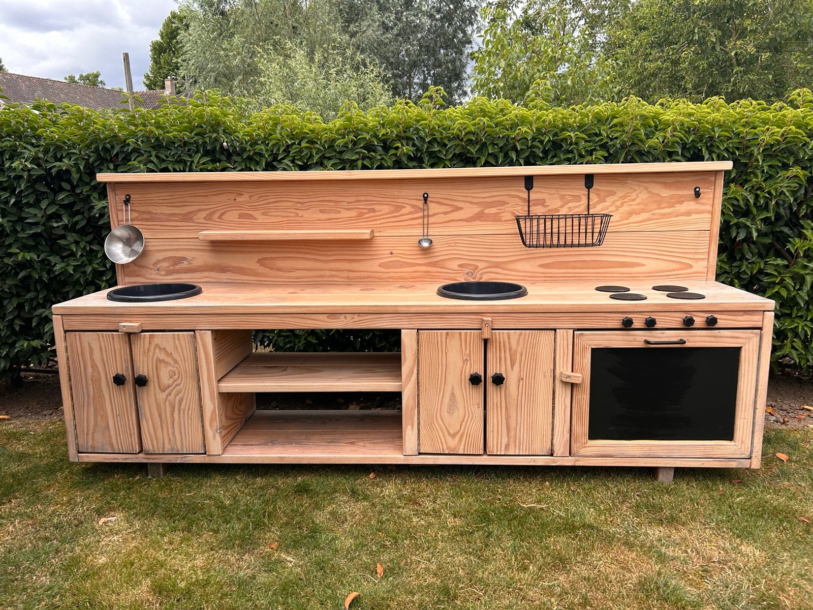 Grote houten speelkeuken voor buiten - Modderkeuken, Ophalen, Zo goed als nieuw, Hout