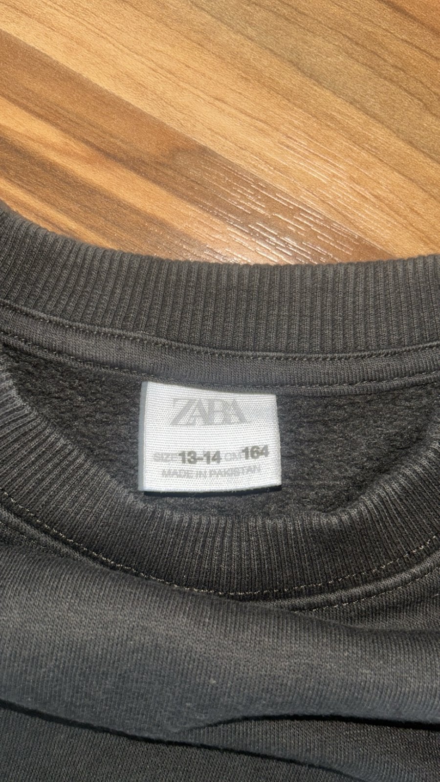 Zwart-grijze Zara trui maat 164 (13-14 jaar), Ophalen of Verzenden, Zo goed als nieuw, Jongen of Meisje, Trui of Vest