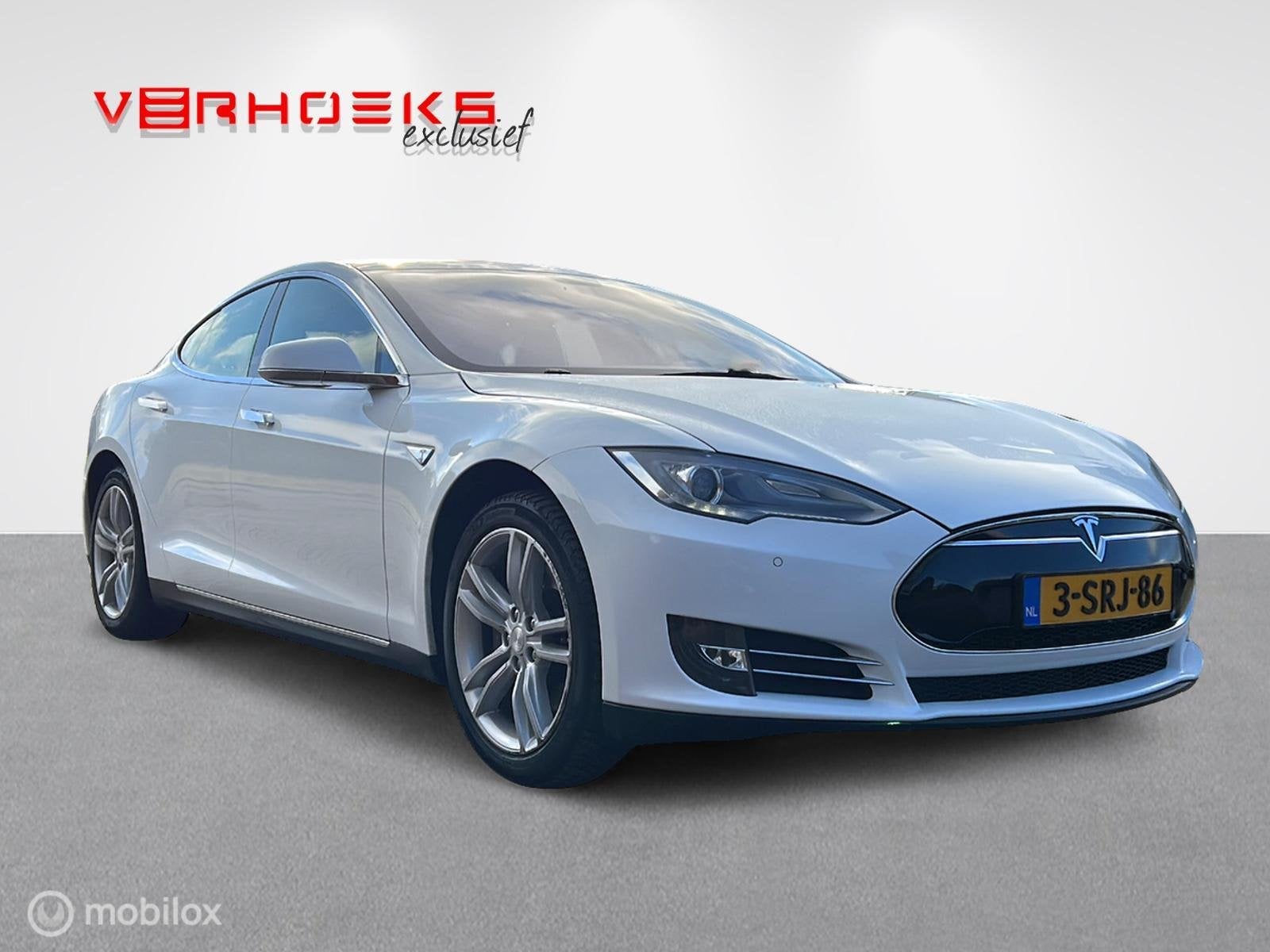 Tesla Model S P85 Signature 7-pers. FREE Superchargen!, Achterwielaandrijving, Gebruikt, Model S, 7 stoelen