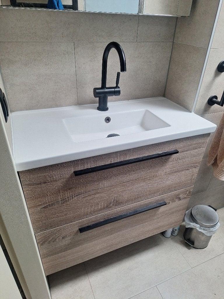 Gebruikte badkamer/toilet, Huis en Inrichting, Badkamer | Complete badkamers, Ophalen, Gebruikt, Met douche