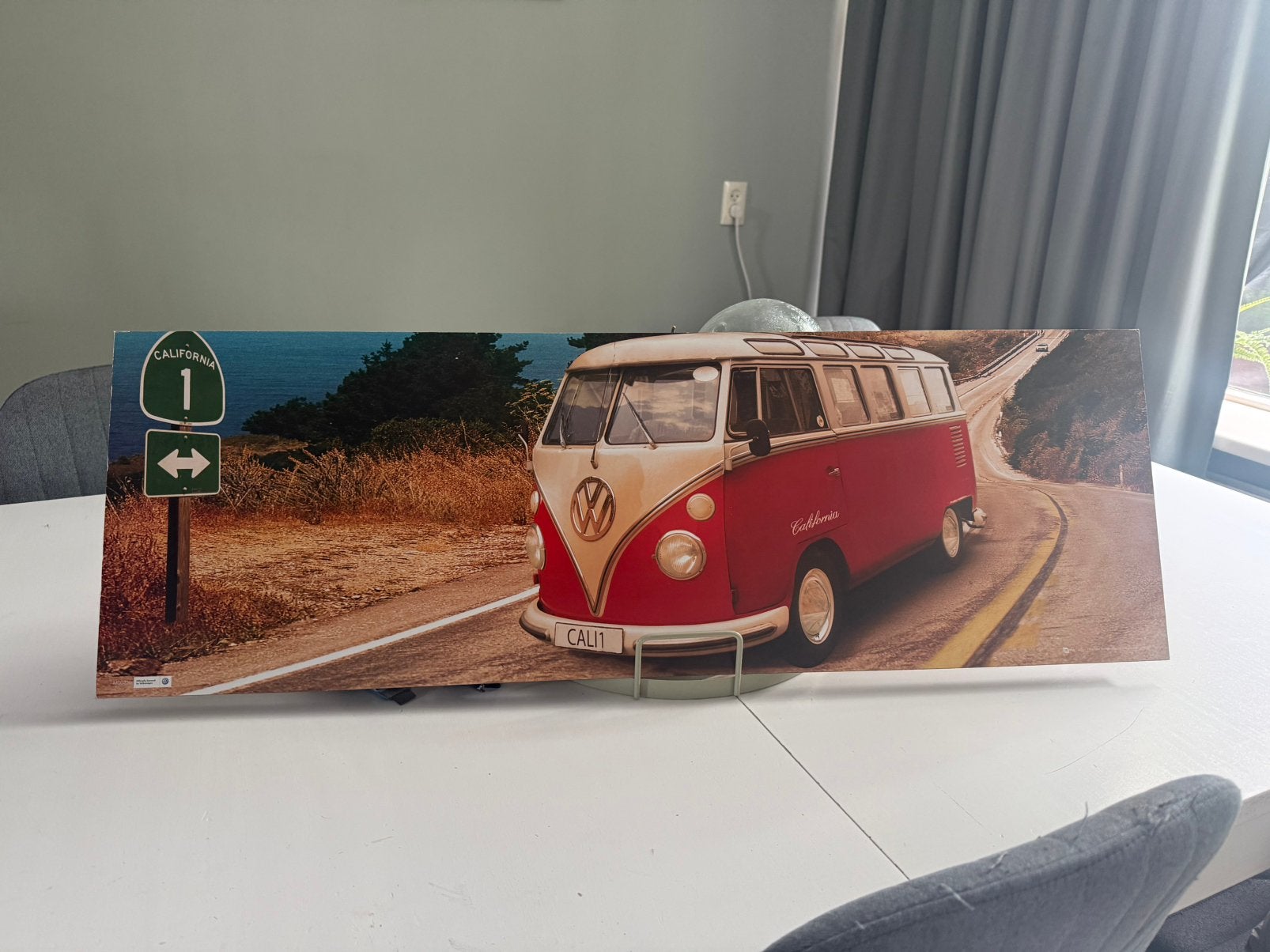 Wandpaneel VW T1 California 30x90cm, Ophalen, Zo goed als nieuw