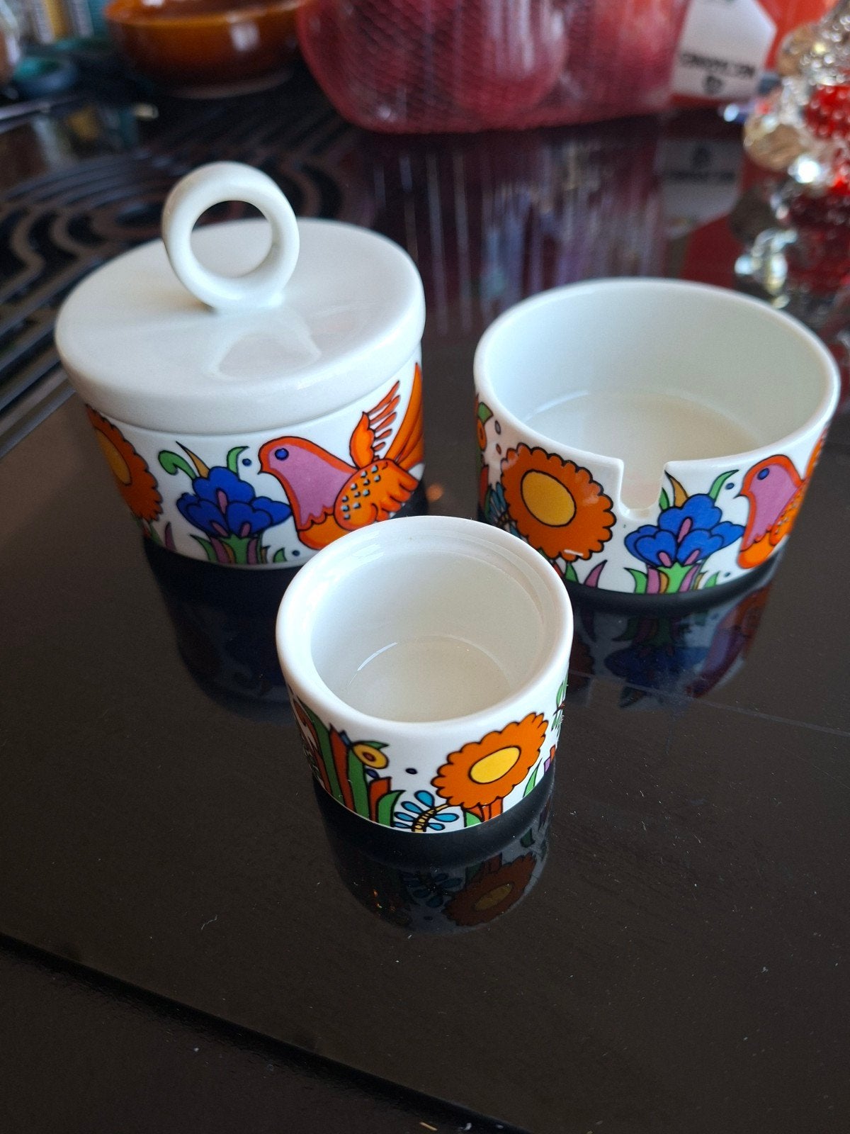 Villeroy & Boch Acapulco set: eierdop, asbak, suikerpotje, Ophalen of Verzenden