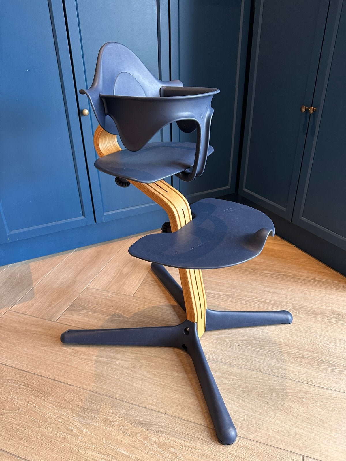 Stokke Nomi meegroeistoel met baby set en gordeltje, Ophalen, Gebruikt, Meegroeistoel, Gordel(s)