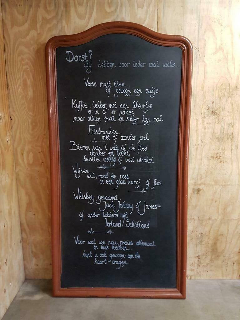 XXL horeca reclame bord, krijtbord ideaal voor je shop!, Ophalen, Gebruikt, ., .