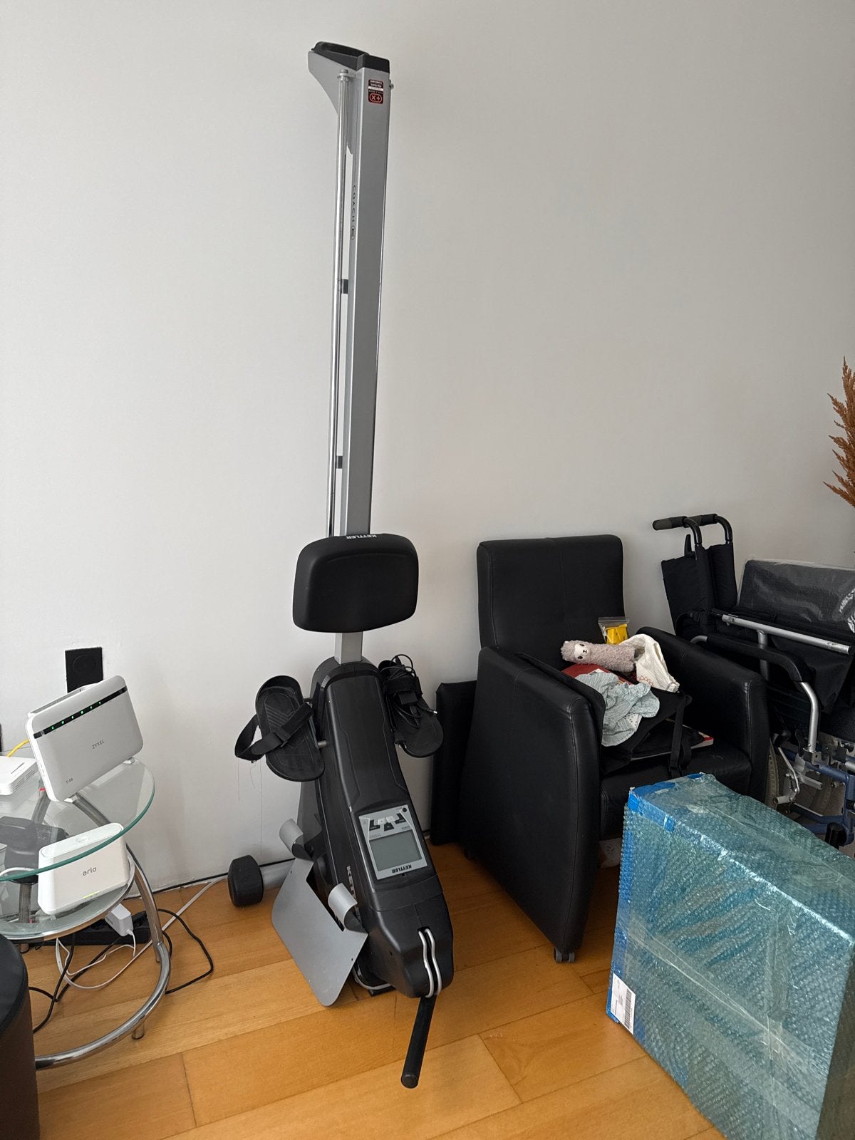 Kettler Roeitrainer - Compleet en Functioneel, Sport en Fitness, Ophalen, Gebruikt, Armen, Metaal
