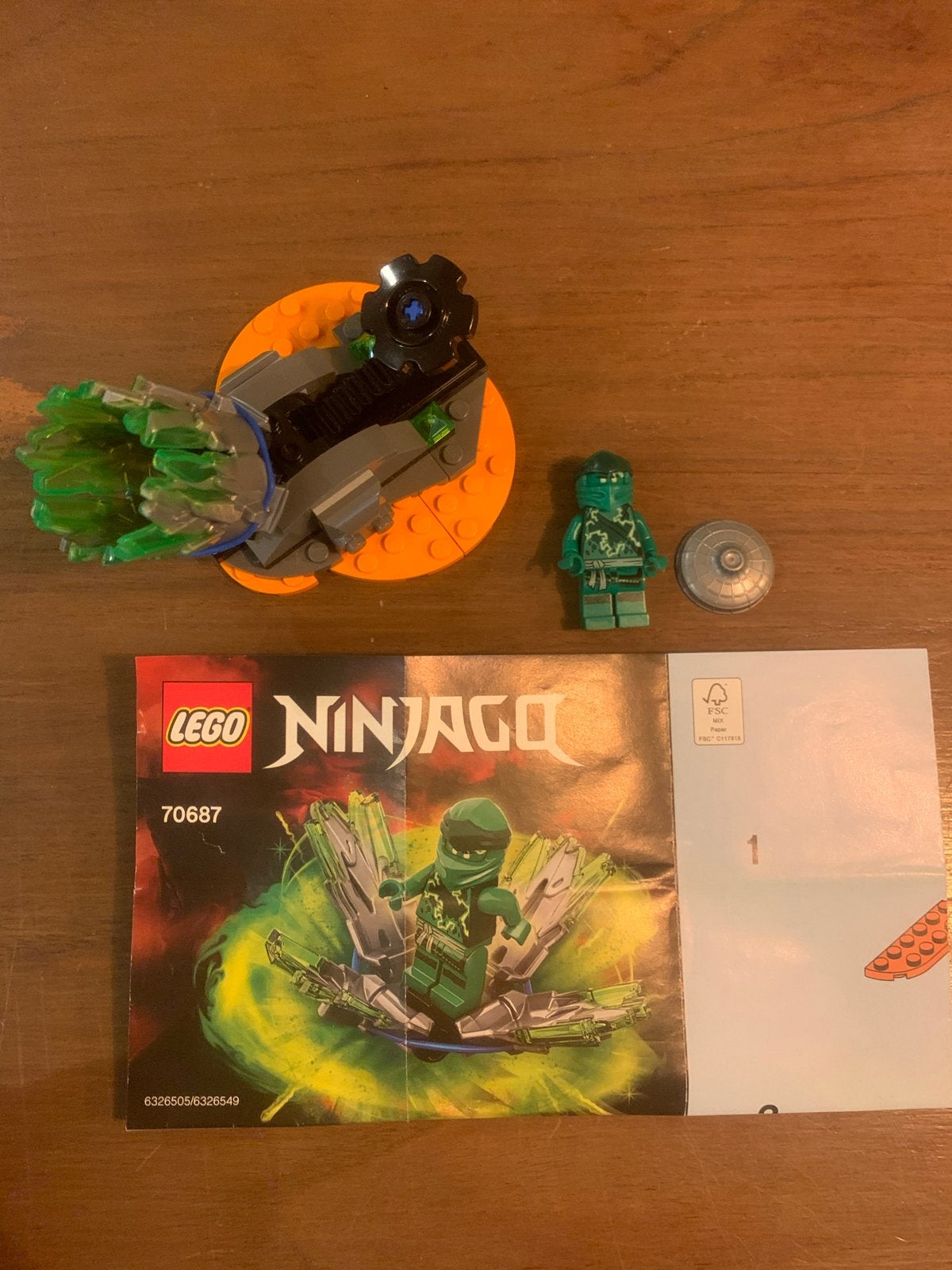 Lego Ninjago 70687 Spinjitzu Burst Lloyd met boekje, Ophalen of Verzenden, Zo goed als nieuw