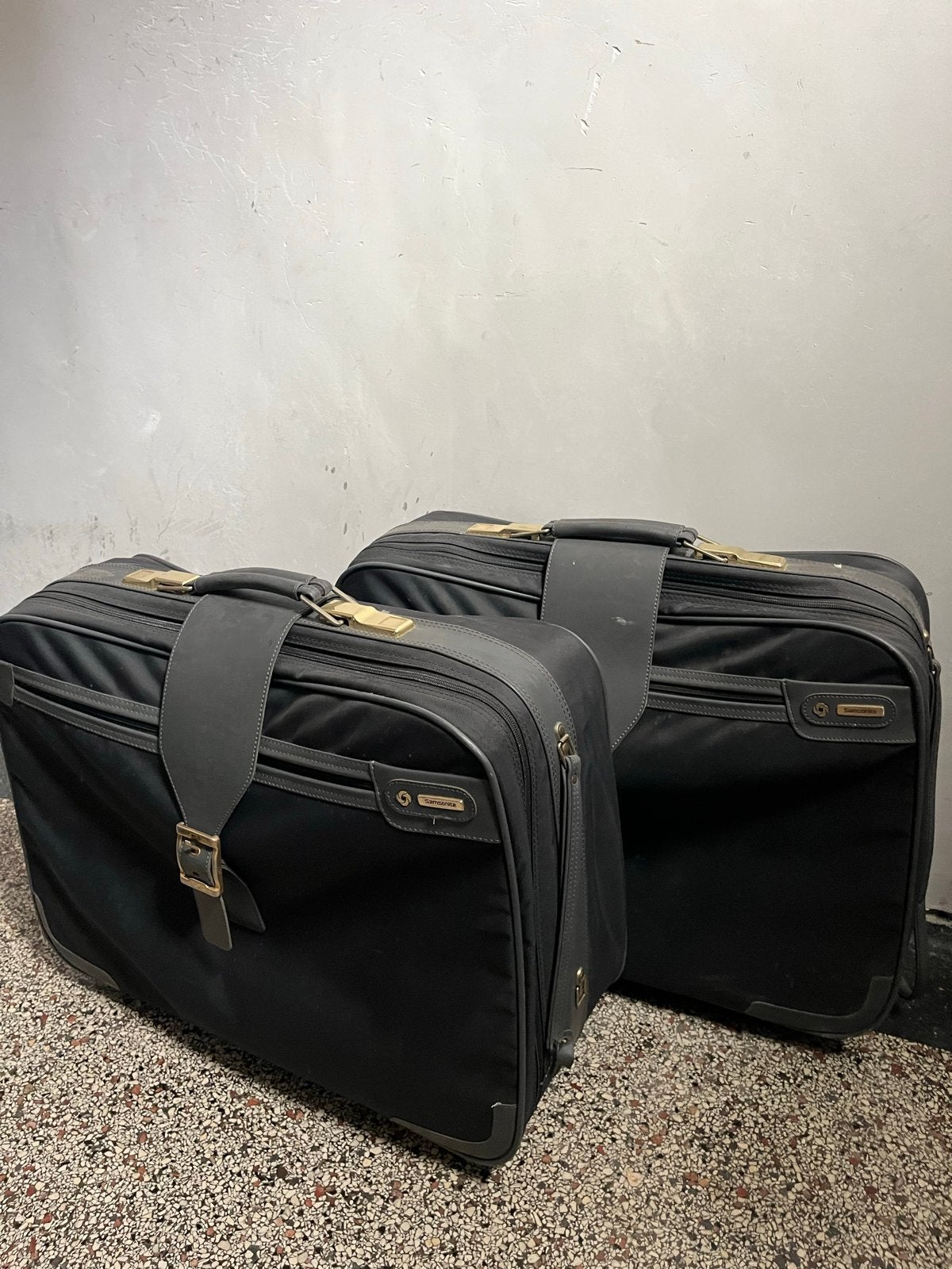 Set van 2 Samsonite Koffers - 65x22x47 cm, Ophalen, Gebruikt, 20 tot 30 cm, Zwart