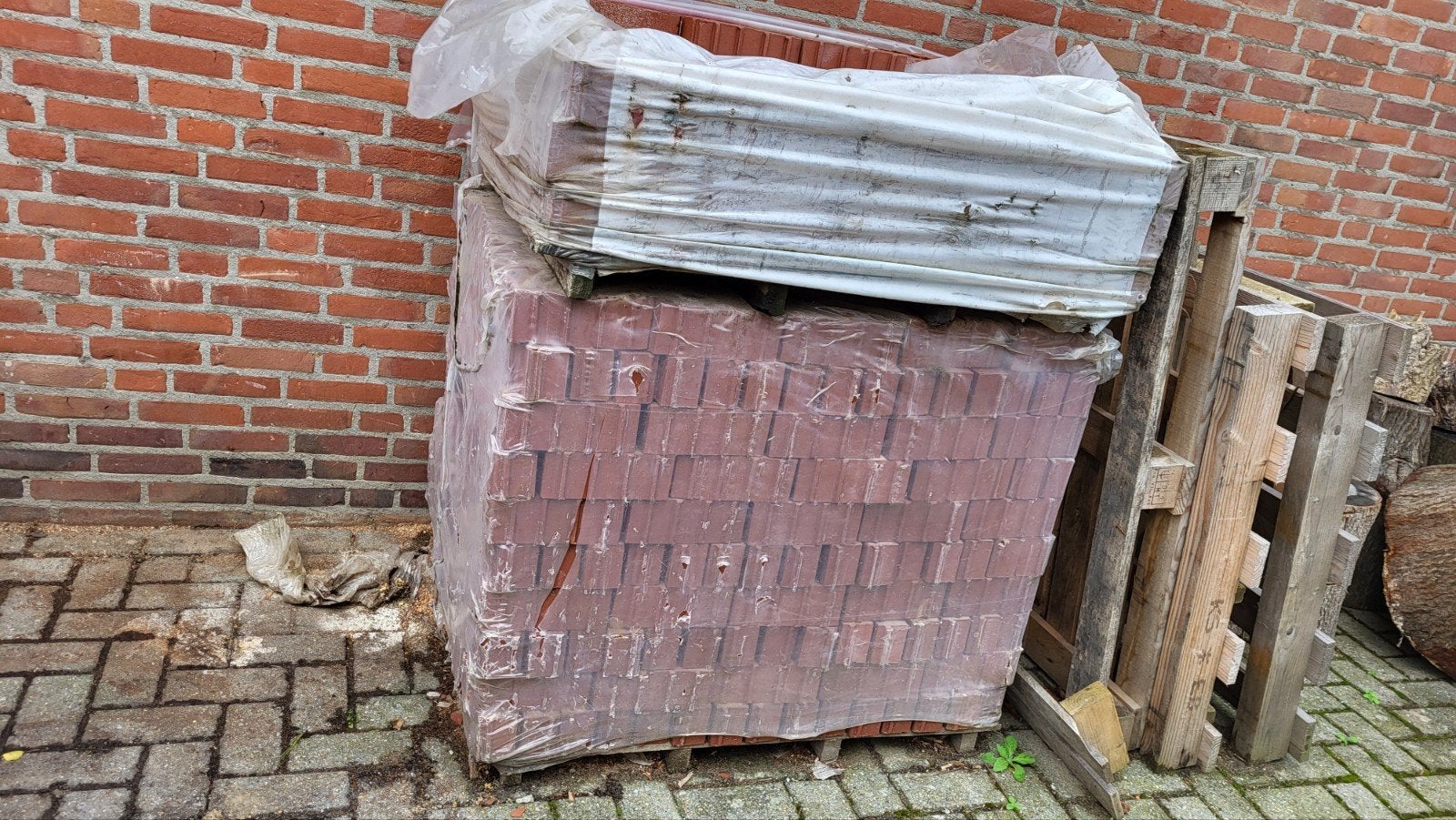 Gebakken Straatsteen, nooit gebruikt., Ophalen, 10 tot 15 m², Steen of Klei, Overige typen
