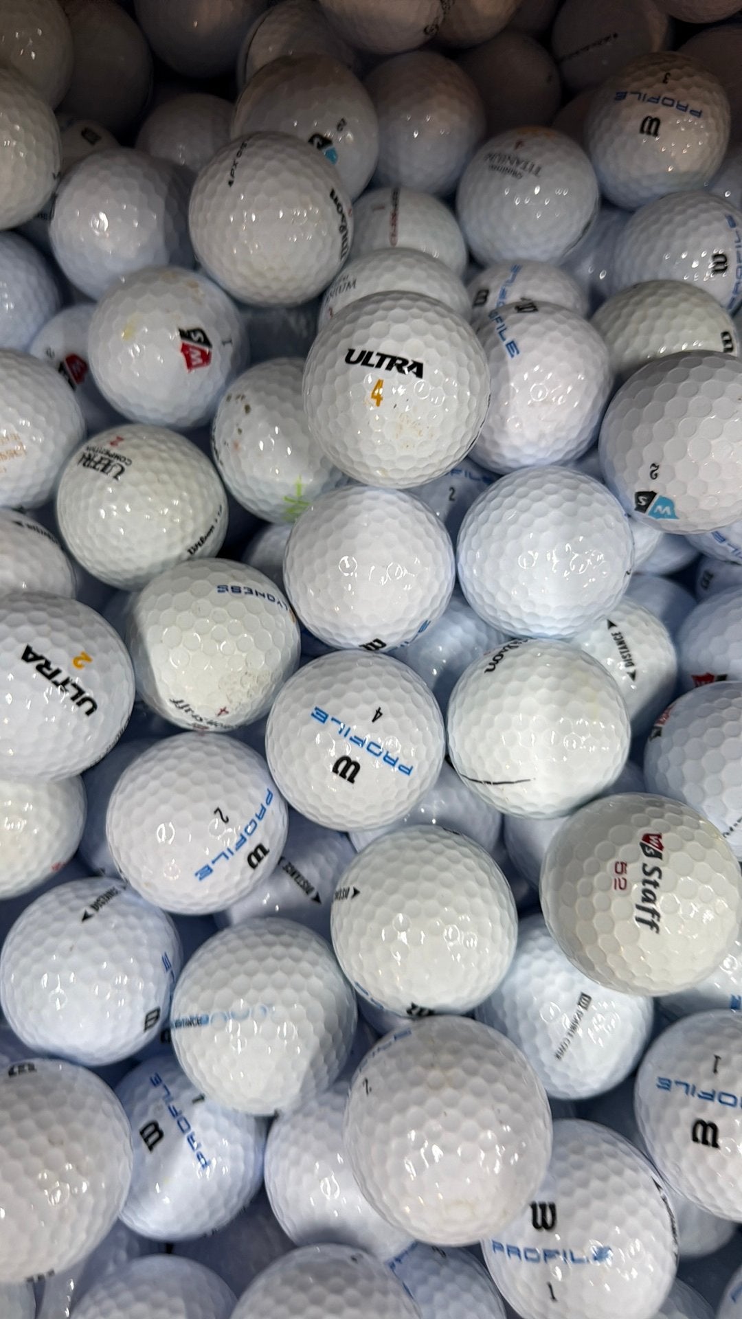 Wilson golfballen AAAA kwaliteit 100 stuks, Sport en Fitness, Golf, Ophalen of Verzenden, Zo goed als nieuw, Bal(len)