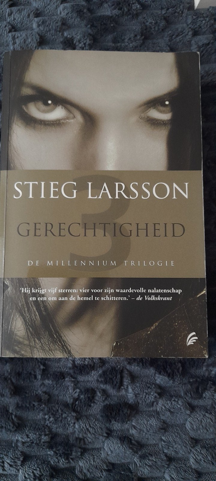 Stieg Larsson - Gerechtigheid, Boeken, Scandinavië, Ophalen of Verzenden, Zo goed als nieuw, Stieg Larsson
