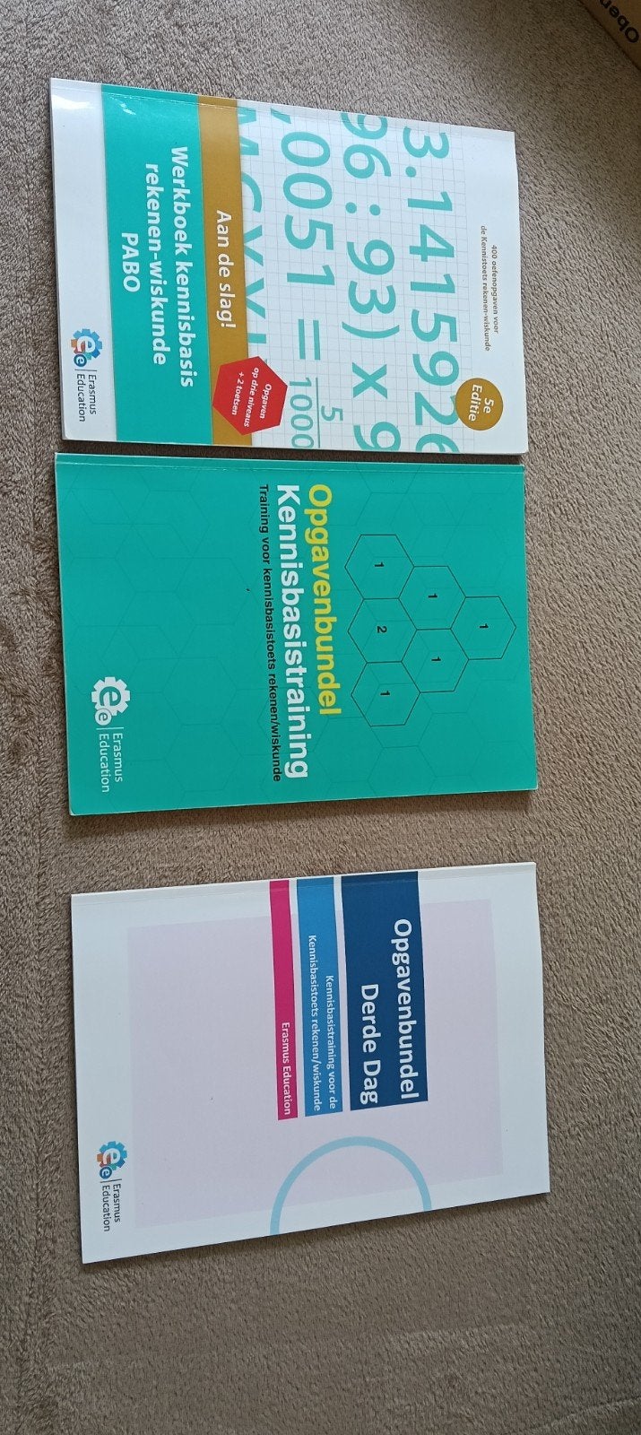 Kennisbasis rekenen-wiskunde PABO boeken, Boeken, Ophalen, Wiskunde A, Erasmus Education, Zo goed als nieuw