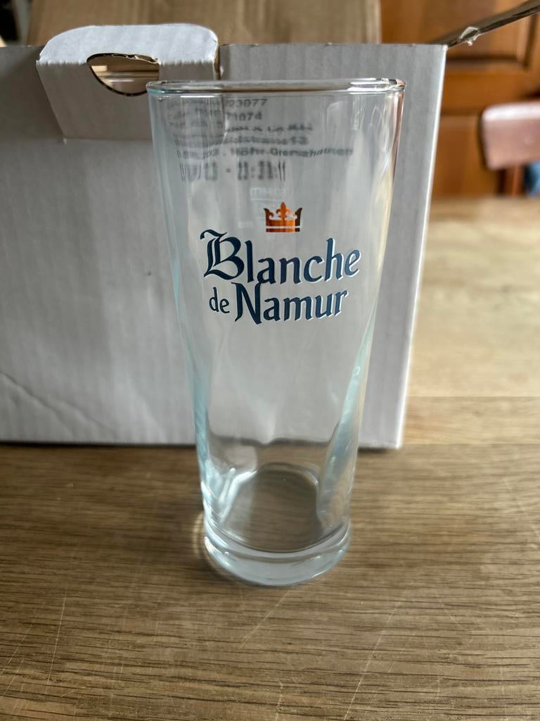 6x Blanche de Namur Glazen 25cl - Nieuwstaat, Huis en Inrichting, Keuken | Bestek, Zo goed als nieuw, Los bestek, Overige materialen