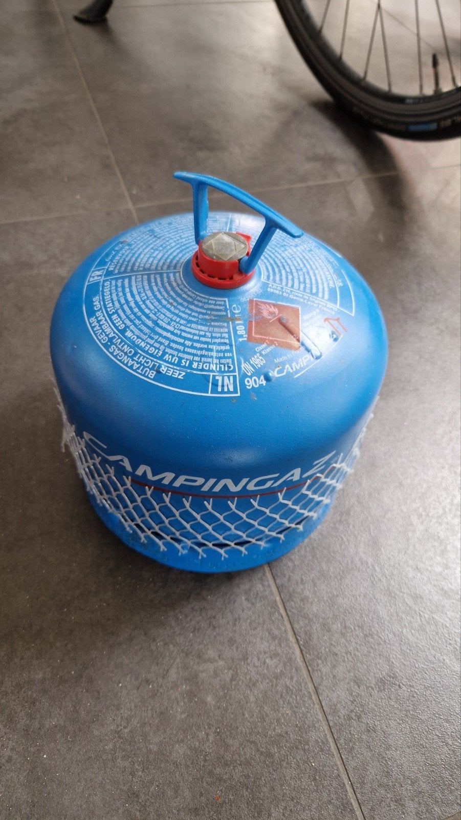 Camping gaz 904 gasfles leeg, Ophalen