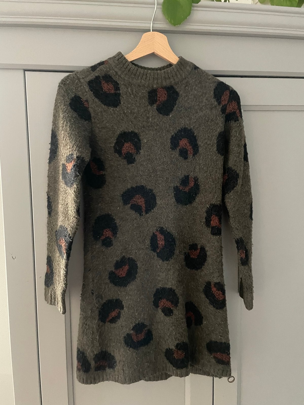 Hema Jurk met luipaardprint - Maat 146/152, Ophalen of Verzenden, Gebruikt, Meisje, Jurk of Rok