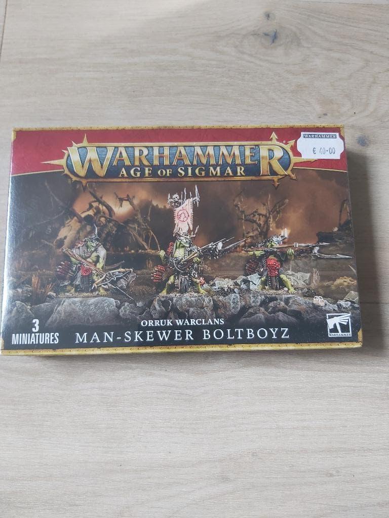 Orruk Warclans Man-Skewer Boltboyz Warhammer Age of Sigmar, Hobby en Vrije tijd, Wargaming, Ophalen of Verzenden, Nieuw, Warhammer