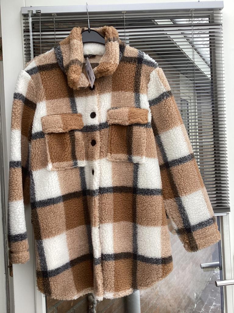 Rossini fleece vest camel wit grijs nieuw, Kleding | Dames, Truien en Vesten, Ophalen of Verzenden, Nieuw, Maat 42/44 (L), Beige