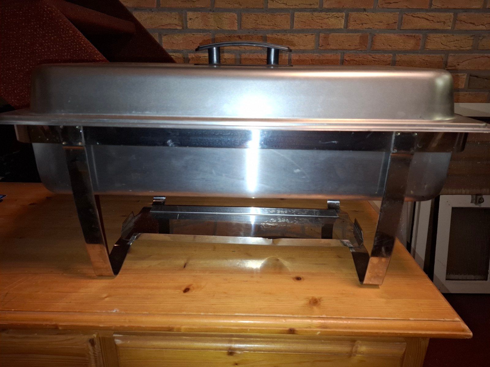 Chafing dish / Warmhoudbak RVS, Ophalen of Verzenden, Gebruikt