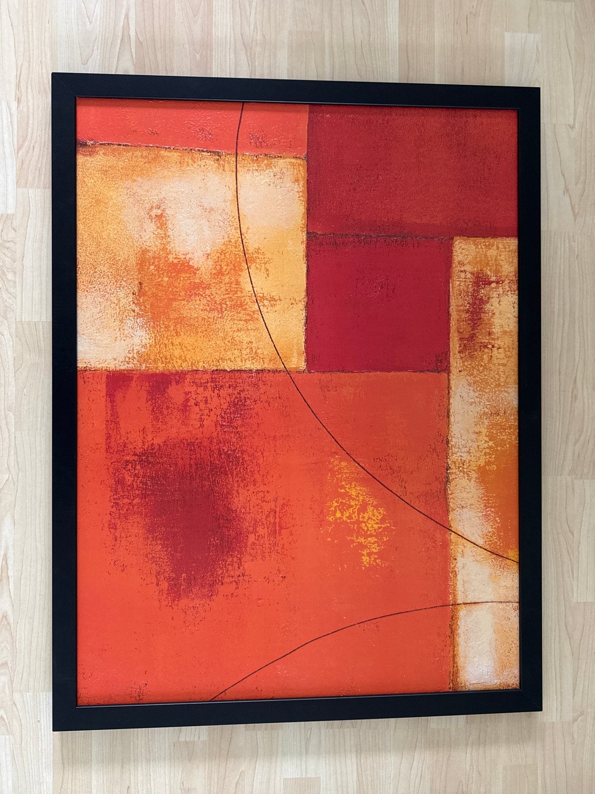IKEA HALLARYD Abstract Schilderij Oranje Rood, Ophalen