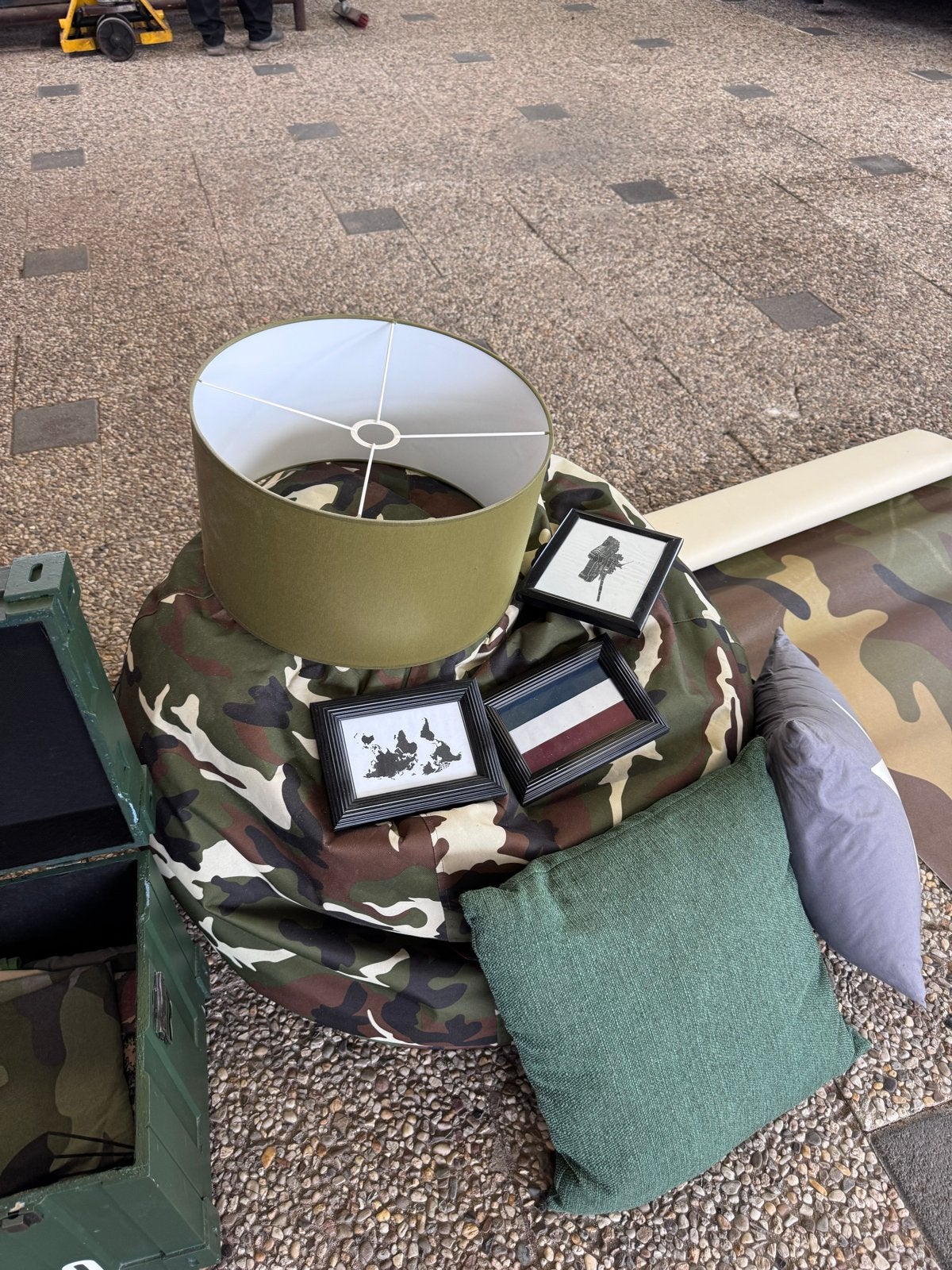 Slaapkamer Decoratie Set - Army Stijl, Groen, Gebruikt, Overige stijlen, Ophalen of Verzenden