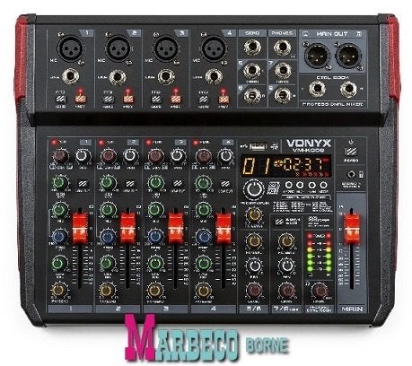 Mixer, Mengpaneel 8-kanaals, Bluetooth, USB, MP3, DSP, Rec, Vonyx, Nieuw, Info@marbeco.nl, Overige instrumenten