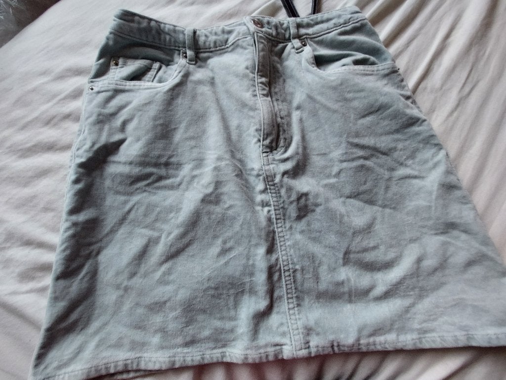 kort rokje H&M maat 38, Grijs, Gedragen, Boven de knie, Ophalen