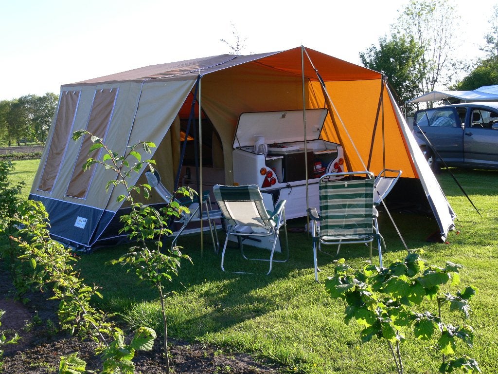 Gerjak vouwwagen- compleet & direct klaar voor vakantie, Caravans en Kamperen, Vouwwagens, Meerkleurig, Tot en met 2, Aanwezig